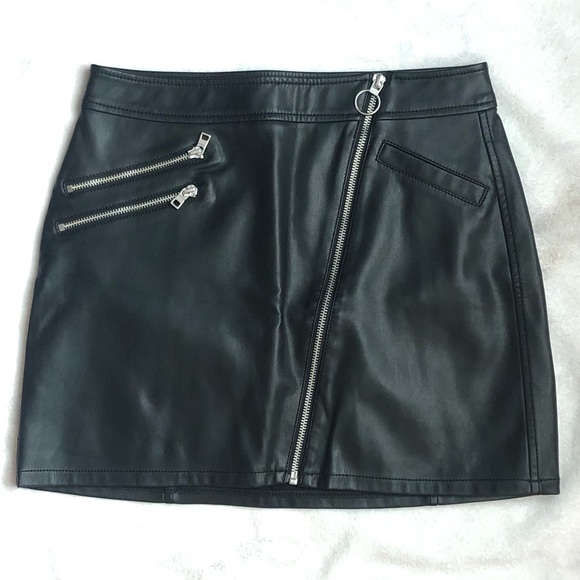 Express Faux Leather Mini Skirt - Picture 1 of 8